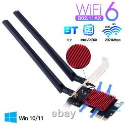 Intel AX200NGW PCIe WiFi 6 Network Bluetooth Card Dual Band PCI-E WiFi Adapter