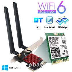 Intel AX200NGW PCIe WiFi 6 Network Bluetooth Card Dual Band PCI-E WiFi Adapter