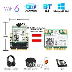 Intel AX200 Mini PCI-E WiFi 6 Wireless Adapter Dual Band PCI-E Nework Card BT5.1