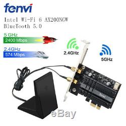 Intel AX200 PCIe Wifi Card Next-Gen Wi-Fi 6 MU-MIMO OFDMA 802.11ax PCI Adapter 6