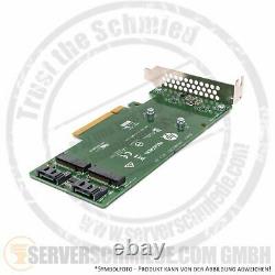 Intel HP 2x M. 2 SATA SSD Slot Storage Controller Adapter Card PCIe x4 759238-001