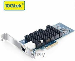 Intel X550-T1 Chip 10G Ethernet Network Adapter(NIC) 1X RJ45 Port PCIe v3.0 X4