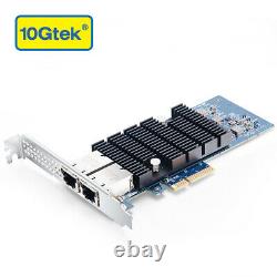 Intel X550-T2 10Gb Ethernet Network Adapter 2x Copper RJ45 Port PCIE X4 NIC Card