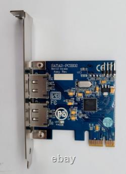 LOT OF 21 PCI e to 2 Ports SATA IDE eSATA Adapter SATA 2.0 to PCIe PCI-e CC
