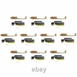 LOT of 5/10 PCIE X8 to HP FlexibleLOM Quad GbE Ethernet 331 366 530 544 561 FLR