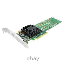 LRNV9547LP-4I PCI Express x 8 to Quad M. 2 NVMe SSD Switch Adapter