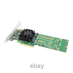 LRNV9547LP-4I PCI Express x 8 to Quad M. 2 NVMe SSD Switch Adapter