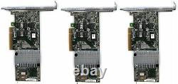 Lot 3x LSI 9750-4i 4-port PCI-E SATA/SAS RAID Controler Card Adapter