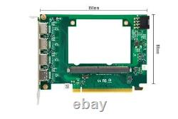 MXM to PCIe Adapter/Riser card MXM 3.0/3.1 4x HDMI 8-pin power connector