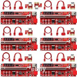 MZHOU 6PACK PCI-E 1X to 16X Riser Card VER013 Pro Pcie Riser Adapter Card Ethe