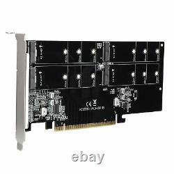 M. 2 NGFF M-Key To Desktop PCIe X16 NVMe SSD Adapter Card 2242 2280 +Screwdriver