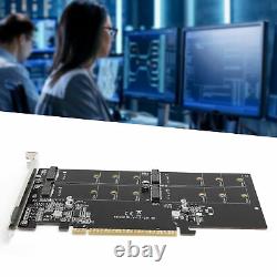 M. 2 NGFF to Desktop PCIe 3.0 x16 NVMe SATA 4Bay SSD PCI Express Adapter Card US
