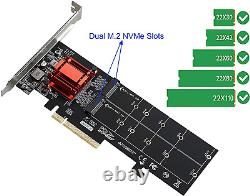 M. 2 Nvme Pcie Adapter, M. 2 Nvme NGFF SSD to Pci-E 3.1 Gen3 X8 X16 Card NEW