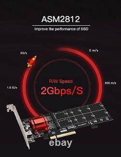 M. 2 Nvme Pcie Adapter, M. 2 Nvme NGFF SSD to Pci-E 3.1 Gen3 X8 X16 Card NEW