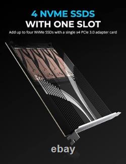 M-Key NVMe SSD to PCIe 3.0 x4 Adapter Card Seamless Installation Included