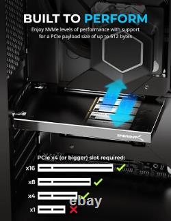 M-Key NVMe SSD to PCIe 3.0 x4 Adapter Card Seamless Installation Included