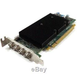 Matrox M9148-E1024LAF 1GB PCIe x16 4x Mini DP Video Graphics Card with Adapters