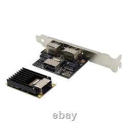 Mini PCIE Gigabit Ethernet Card with 2 Port RJ45 Wired Computer Adapter