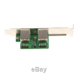 Mini PCIE PCI-Express Gigabit Ethernet Network Adapter 2-Port 100/1000M Card