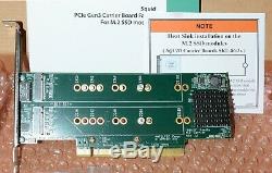 NEW 4 Slot PCIe M. 2 SSD RAID Amfeltec Quad Adapter Card Mac Pro 2008 2012 RAID