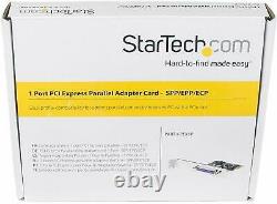 NEW StarTech 1 Port PCI Express Dual Profile Parallel Adapter Card SPP/EPP/ECP