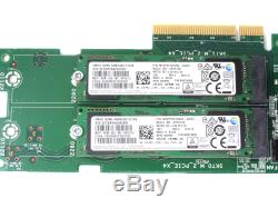 NTRCY Dell SSD M. 2 PCIe x4 Solid State Storage Adapter Card with 2x 512GB NVMe SSD