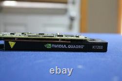 NVIDIA QUADRO K1200 4GB 4x Mini-DP PCIe x16 Graphics Video Card + 3 DP Adapters