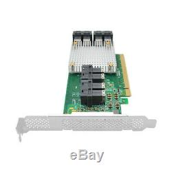 NVMe PLX adapter card PCIe3.0 X16 to 8-port built-in 8643 interface to U. 2 NVME