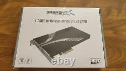 New SABRENT 4-Drive NVMe M. 2 SSD to PCIe 3.0 x4 Adapter Card EC-P3X4