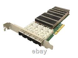 New Silicom Quad Port 10GB SFP+ NIC PCIe Server Adapter with High and Low Profile