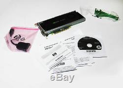 Nvidia Quadro 4000 PCIe Graphics Card with Drivers & Adapter Excellent Condition