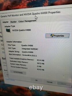 Nvidia Quadro K4000 Graphics Card 3gb pci-e with 930- 50764 DIN Adapter