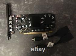 Nvidia Quadro P600 2gb Pci Express Graphics Card Inc 2x Mdp Adapter Vcqp600atx