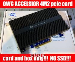 OWC Accelsior 4M2 PCIe M. 2 NVMe SSD Adapter Card (CARD ONLY!)