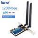 Pcie Wifi Card Daul Band 2.4ghz 5ghz 1200mbps Wifi Bluetooth Adapter For Desktop