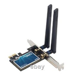 PCIE Wifi Card Daul Band 2.4GHz 5GHz 1200Mbps Wifi Bluetooth Adapter for Desktop