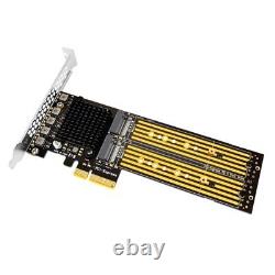 PCIE to Nvme 2.0 Adapter 4 Port PCIE to Nvme 2.0 Expansion Card High Speed