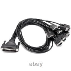 PCIE to RS232 8 Ports Serial Card High Speed DR62 Adapter Com DB9 Connector 4U
