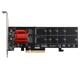 Pci-e3.1 X8 Dual M. 2 Nvme Ssd To Pcie Adapter Card Asm2812 Expansion Card #f19