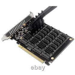 PCI-E Express 4.0 X16 M. 2 NVME RAID Array Expansion to 20port SSD adapter Card