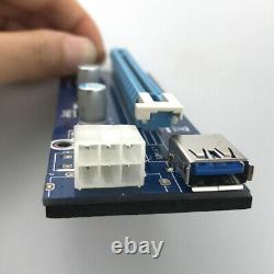 PCI-E GPU Extender Riser Card Adapter 6pin PCI-E to USB 3.0 Circuit Board