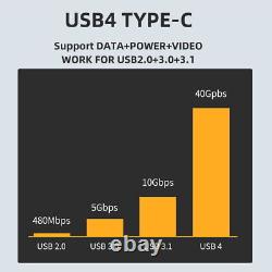 PCI-E to USB4 Card Type-C USB4.0 PCI Express SSD Card 4x Converter with Cable