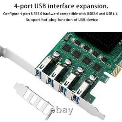 PCI-E to USB Adapter (4 USB3.0 + 19Pin) Expansion Card PCI E to USB Add in Card
