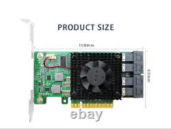 PCI Express 3.0 x8 to 4 x U. 2 (SFF-8643) NVMe SSD Adapter Card