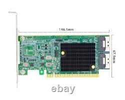 PCI Express 4.0 x16 to Two SlimSAS SFF-8654 8i Retimer Adapter-LRNV9F24
