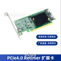 PCI Express 4.0 x16 to Two SlimSAS SFF-8654 8i Retimer Adapter-LRNV9F24