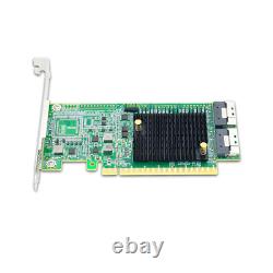 PCI Express 4.0 x16 to Two SlimSAS SFF-8654 8i Retimer Adapter-RTC PE4165-4I