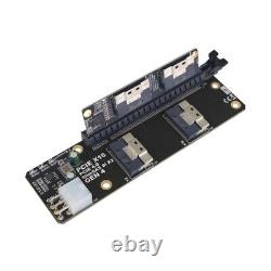 PCIe3.0 X16 to 4 Ports NVMe Expansion Card for SlimSAS 8i GPU SSD Adapter