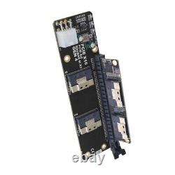 PCIe3.0 X16 to 4 Ports NVMe Expansion Card for SlimSAS 8i GPU SSD Adapter