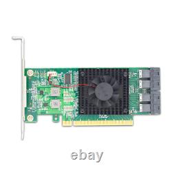 PCIe3.0 x16 to 4 x U. 2 NVMe SSD switch Adapter with PLX8747 controller